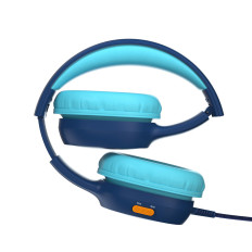 Wired Headphones KH01 för barn Säker med volymkontroll - Blå