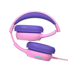 Cuffie cablate KH01 per bambini sicure con controllo del volume - rosa