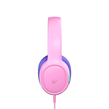 Kablet hodetelefoner KH01 for barn Safe med volumkontroll - rosa