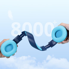 Brezžične slušalke KH02 Bluetooth za otroke, ki se varna s krmiljenjem glasnosti - modra