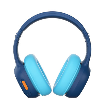 Fones de ouvido sem fio ANC KH03 para crianças seguras com controle de volume - azul