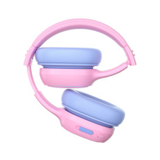 Casques sans fil ANC KH03 pour enfants en sécurité avec contrôle du volume - rose