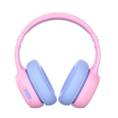 Fones de ouvido sem fio ANC KH03 para crianças seguras com controle de volume - rosa