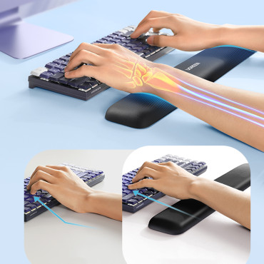 Ergonomic washer for wrist wrists with shape memory - black