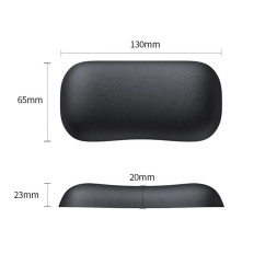Ergonomisk handledsplatta 130 x 65 mm - svart