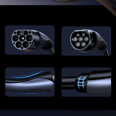 Cable CCS2 Cable para cargar automóvil eléctrico 480V 32kw 5m - Negro