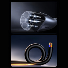 Kabel CCS2-kabel för laddning Elektrisk bil 480V 32A 22KW 5m - Svart