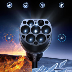 Câble CCS2 Câble pour chargement voiture électrique 480V 32A 22KW 5m - Noir