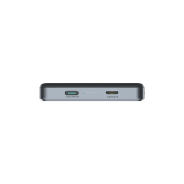 PowerBank Pro 10000mAh magnētiskā ultrathenic PD 20W USB-C zibens - pelēks