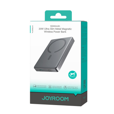 PowerBank Pro 10000mAh magnētiskā ultrathenic PD 20W USB-C zibens - pelēks