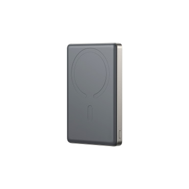 PowerBank Pro 10000mAh Ultrathin Magnético PD 20W USB-C Relâmpago - Titânio