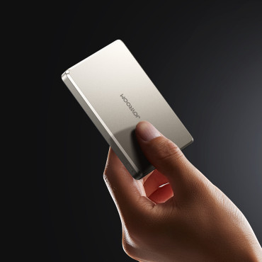 PowerBank Pro 10000mAh Ultrathin Magnético PD 20W USB-C Relâmpago - Titânio