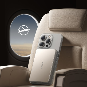 Powerbank Pro 10000mah Magnetiline Ultrathin Pd 20W USB-C Lightning - Titanium