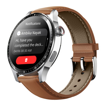 SmartWatch Classic Series JR-FC2 PRO s pripojením prijímajúca funkciu - striebro