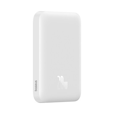 PowerBank 6000mah magnētiskais mini gaisa 20w ar USB-C kabeli - balts