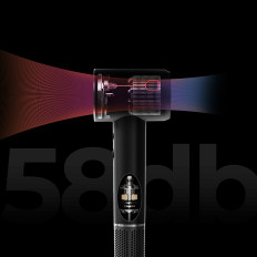 Asciugacapelli con ionizzazione e controllo della temperatura H100 - Grigio