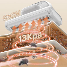 Putekļsūcējs Matračiem UV alerģijas slimniekiem + ultraskaņas noņemšana 500W M300 - balta
