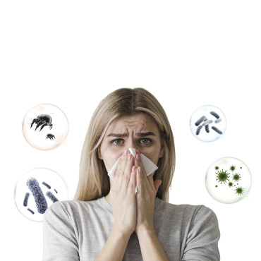 Ηλεκτρική σκούπα για στρώματα για τους πάσχοντες από την UV Allergy + Ultrasonic αφαίρεση 500W M300 - Λευκό