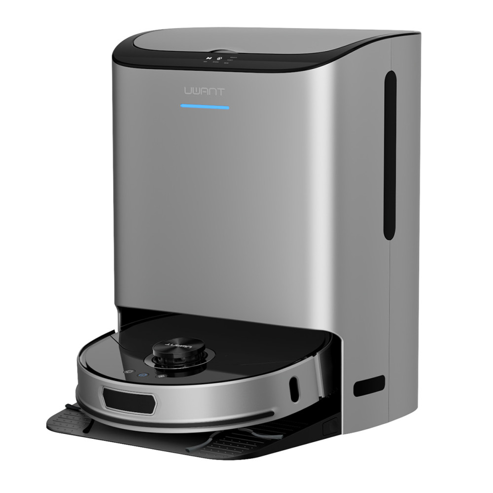 Robot Nettoyant un aspirateur avec une fonction de vadrouille + station de chargement - Nettoyage U200 PRO - Grey Robot Nettoyant un aspirateur avec une fonction de vadrouille + station de chargement - Nettoyage U200 PRO - Grey