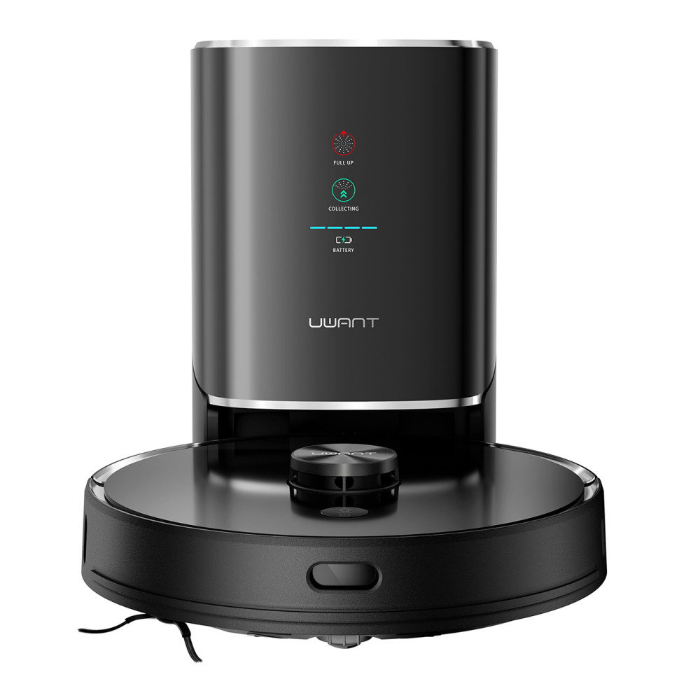 Robot cleaning a vacuum cleaner with a mop function + loading station - cleaning U100 - gray