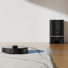 Robot Nettoyant un aspirateur avec une fonction de vadrouille + station de chargement - Nettoyage U100 - Gris