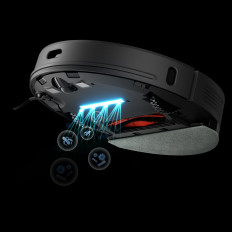 Čištění robota vysavač s mop Funkce + Nakládací stanice - čištění U100 - šedá