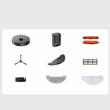 Robot čišćenje usisivača s funkcijom funkcije MOP + Stanica za utovar U100 Lite - Gray