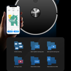 Robot Puhastamine tolmuimeja MOP-funktsiooniga + laadimisjaam U100 Lite - hall