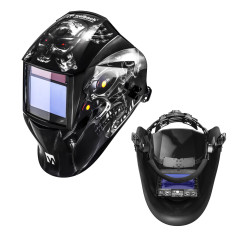 Masque de protection de soudeur automatique à teinte variable avec fonction meulage METALATOR EXPERT.