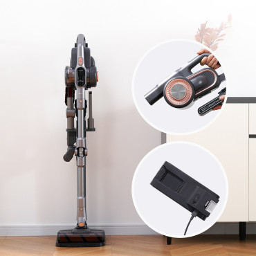 Aspirador de pó sem fio JIMMY H10 Pro High Power Supção - Cinza Prata