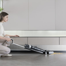 3In1 Bezvadu putekļsūcējs ar mopu un mērci JIMMY HW9 300W - melns sudrabs