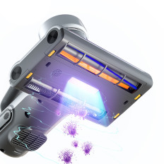 Vysavač pro alergie mateřské sítě. Sterilizace roztočů UV a ultrazvuků JIMMY BX7 600W - stříbrná šedá