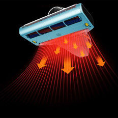 Putekļu sūcējs alerģijas materdetēm. UV un ultraskaņas ērču sterilizācija JIMMY BX7 PRO 700W - Zils