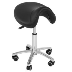 Jakkara Taboret -hoker Mobile Saddle on pyörät Physa Sorano musta