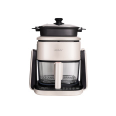 2in 1 fran-fat pot en pan JIMMY AF3 AIR FRYER - Beige Zwart