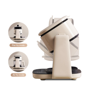 2in1 kepimo puodelis ir pan JIMMY AF3 AIR FRYER - BEIGE BLACK