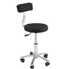 Chaise de beauté mobile sur roues Physa TERNI noire