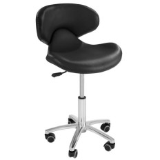 Chaise cosmétique mobile sur roulettes Physa ANDRIA noire