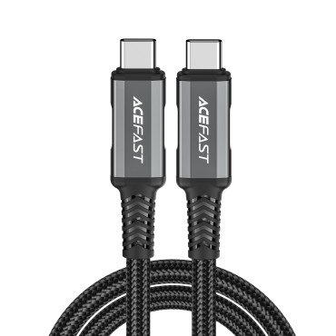 Καλώδιο USB-C USB4 PD3.1 Cable για τη μετάδοση δεδομένων και 4k 1m - γκρι-μαύρο