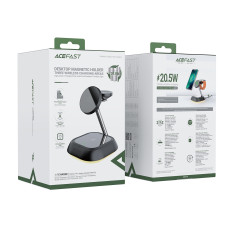 3in1 induktionsstation E16 15W til telefon hovedtelefon ur - sort