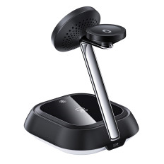 3in1 indukčná stanica E16 15W pre telefónu Headphone Watch - BLACK