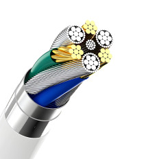 USB-A Carregador de Rede 2.1A + USB-A Cable - MicroUsb - Branco