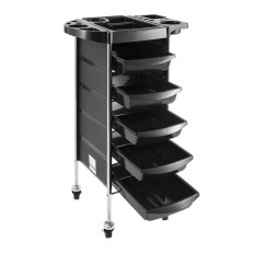 Mobile hairdresser on wheels with Physa drawers 5 drawers