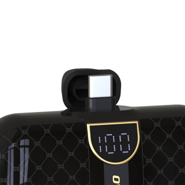 Mini-Powerbank 5000mAh für 2x USB-C-Telefon - Schwarz