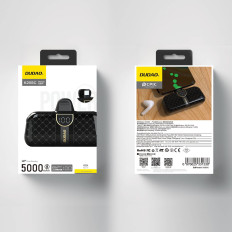 Mini Powerbank 5000mAh už 2x USB-C telefoną - juoda