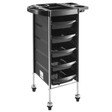 Chariot de coiffure mobile sur roues avec tiroirs PHYSA 5 tiroirs