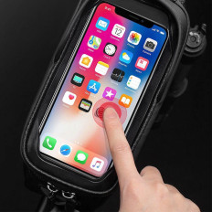 Kerékpár sakwa a Pancern kerethez Pocket Phone navigációhoz 1.7L - Fekete