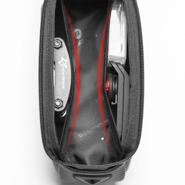 Kolesarska vreča na oklepnem okvirju s telefonom Pocket Navigacija 1.7L + Cover - črna