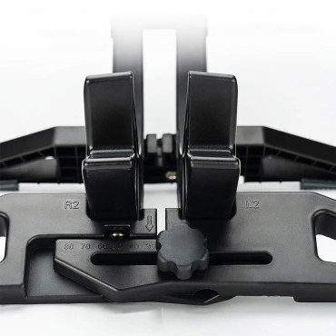 Fahrrad stehen unter dem Reifenrad mit einer Breite einstellbar 3 - 8 cm - schwarz