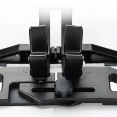 Bicycle stand under the tire wheel with a width adjustable 3 - 8 cm - black